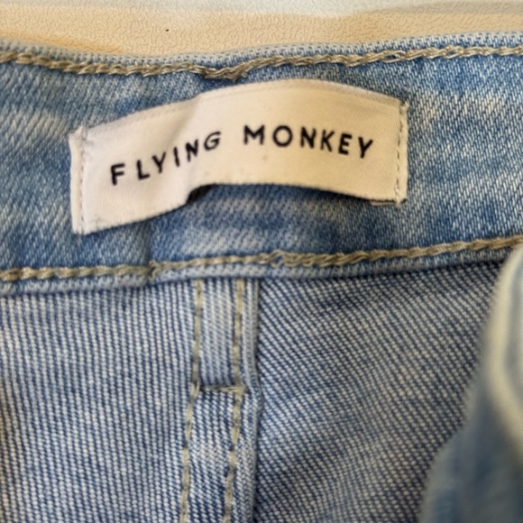Flying Monkey - 90'S Vintage Super High Rise Double Panels Flare Jeans | Size 28 - Picture 9 of 16